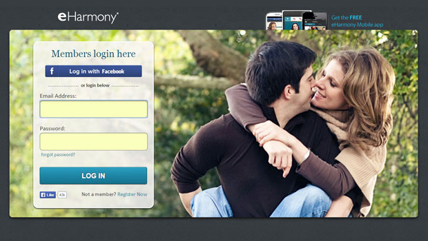 eharmony homepage